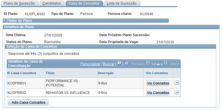 Planejando Sucessões Capítulo 3 Comparando Critérios de Sucessão Você pode conceituar sucessores usando as grades configuráveis X-Y para caixas de conceitos ou para as caixas 9.