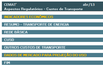 ANEXO - Módulo de Transporte O Módulo de Transporte é responsável por realizar os cálculos e projeções relativos aos custos de transporte da distribuidora.