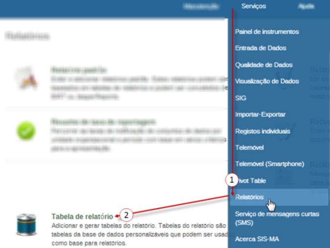 Na janela Parâmetros da Tabela de Relatório, pressione o botão Descarregar como Excel.