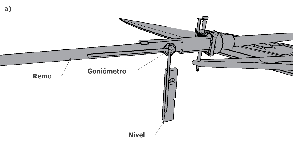3.4.1 Levantamento do eixo vertical No levantamento do eixo vertical, é utilizado um instrumento chamado goniômetro (Figura 24).