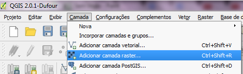 25 4.2 Georreferenciamento das Áreas Piloto Procedimentos no QUANTUM GIS Utilizando o software QUANTUM GIS (no presente estudo, a versão utilizada foi a 2.0.