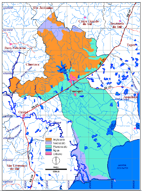 5.2.5. Solos A maior parte do município é constituída de Planossolos (53,43% do território) e Argissolos (em torno de 34%).