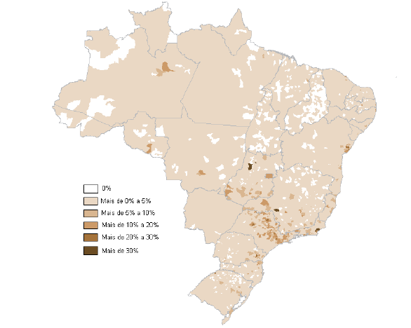 71 Mapa 2 Taxa de cobertura dos planos exclusivamente odontológicos por município (Brasil setembro/2009) Fonte: ANS, 2009b. Ao se analisar somente a Região Sul, observa-se em dezembro de 2006, 622.