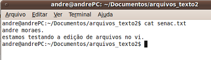 Comando Descrição :w Salva o arquivo que está sendo editado no momento. :q Sai do editor. :wq Salva e sai. :q! Sai do editor forçado. :wq! Salva e sai do editor forçado.