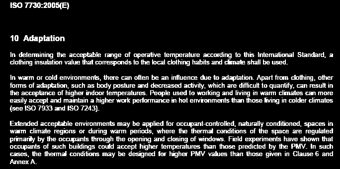 SISTEMAS DE CLIMATIZAÇÃO: Conforto adaptativo.