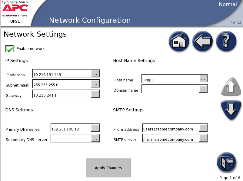 Configuração Definir as configurações de rede Com bypass interno Todas as informações de configurações de rede devem ser fornecidas antes de quaisquer funções da rede poderem ser usadas. 1.