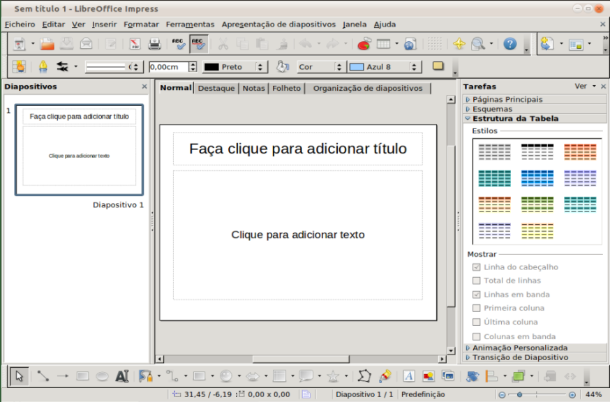 9.7 Produtividade Nesta secção não podíamos deixar de referir a suite de Office incluída na Caixa Mágica: o LibreOffice 3.