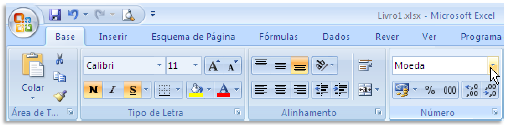 Os frisos do Excel Nas principais aplicações do Office, casos do Excel e Word, a Microsoft criou um novo paradigma de interface gráfica, reunindo numa só ferramenta, designada friso, o que