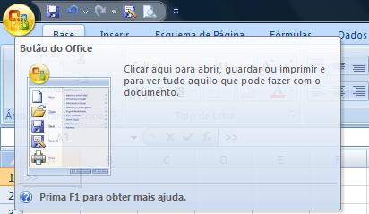 O BOTÃO DO OFFICE Agora, clique no