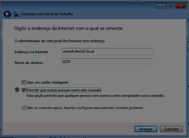 No cliente criar um discador usando o nome FQDN do servidor do RRAS/NAT O SSTP é baseado em certificados revogados (CLR) o base e o delta no site da CA, fazer download de um certificado de autoridade