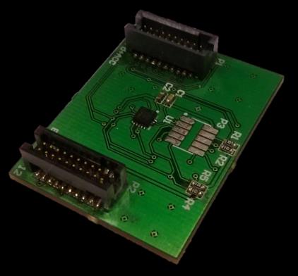 encaixar na placa de desenvolvimento CC25xxDK. O acelerómetro por sua vez, está ao centro da PCB. Figura 4.