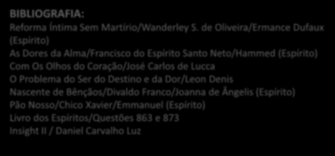 BIBLIOGRAFIA: Reforma Íntima Sem Martírio/Wanderley S.