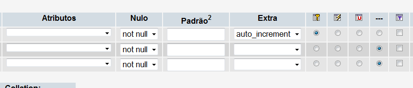 Clique em Executar. Agora vamos criar os campos de nossa tabela.