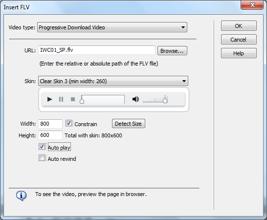 02 VIDEO WMV NO DREAMWEAVER Adicionar vídeo em FLV no Dreamweaver é simples.