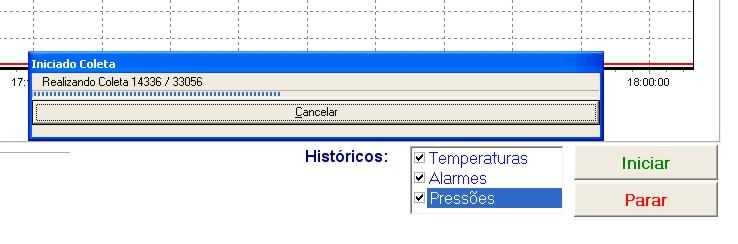 armazenada a massa de dados no dispositivo, o período de dados que se deseja coletar e se a memoria deverá ser apagada ou não após a coleta.