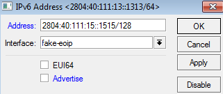 Configuração de Endereços de Loopback no IPV6 Como solução alternativa