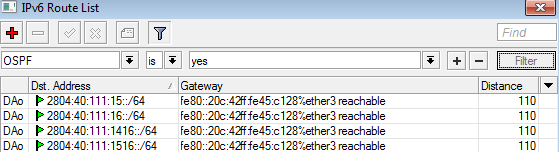 Roteamento dinâmico no IPV6 -