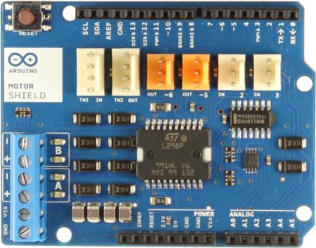 Shields Arduino Motor Shield Ponte-H L298 embutido;