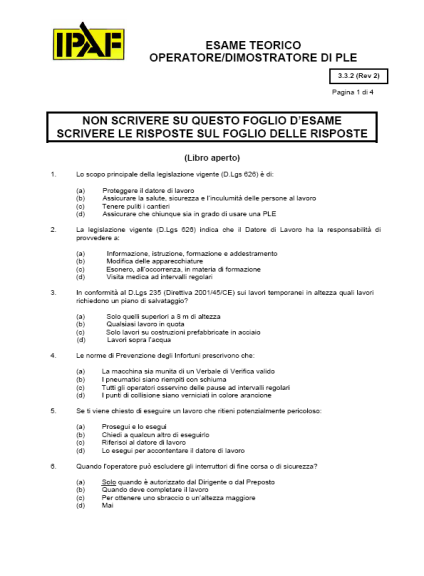 Duração do Curso: 1-3 dias conforme as categorias a ser treinadas. PORQUE IPAF?