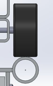 3.2.2 Roda Lisa Esta roda está localizada do outro lado da roda guiada e seu objetivo é absorver pequenos desalinhamentos entre os trilhos.