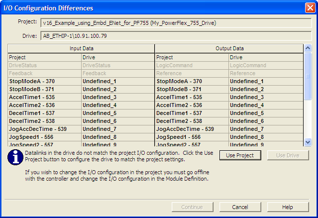 Capítulo 4 Configuração da E/S 2. Clique na guia Drive. 3. Clique em Connect to Drive para iniciar o processo de correlação.