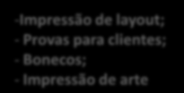 Impressão comunicação interna; -Planilhas; - Perspectivas Agência de