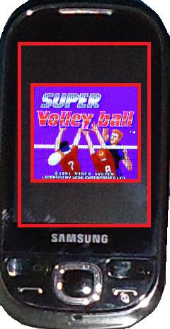 Figura 5-14: Super Volley Ball sendo executado em um Sansung Galaxy 5.