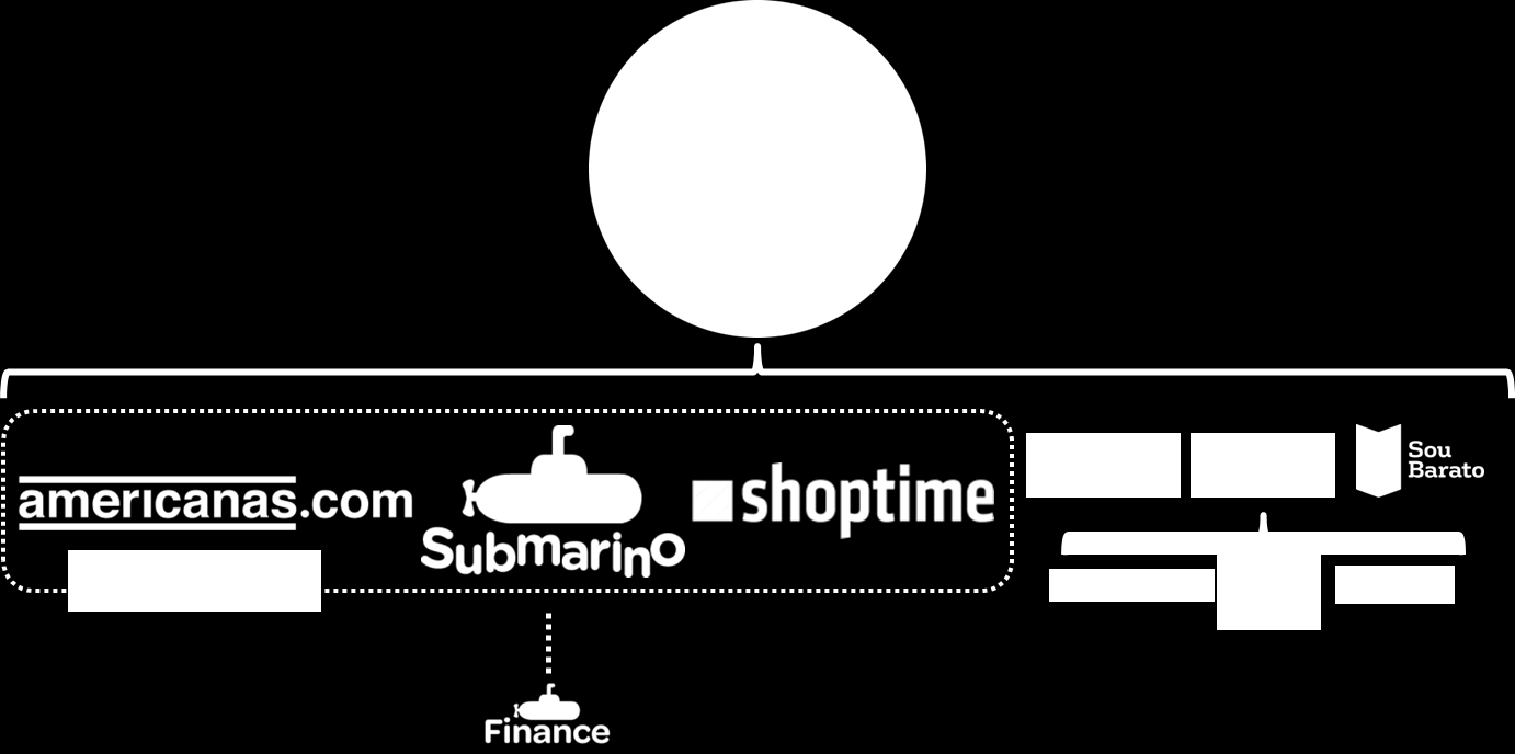 ESTRUTURA DA COMPANHIA A B2W DIGITAL é líder em comércio eletrônico na América Latina.