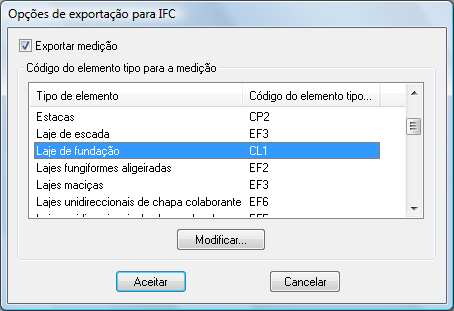 Tricalc Neste programa de cálculo de estruturas da, a classe do elemento indica-se ao exportar o ficheiro IFC através da função Geometria>Modelo BIM>Criar modelo BIM.