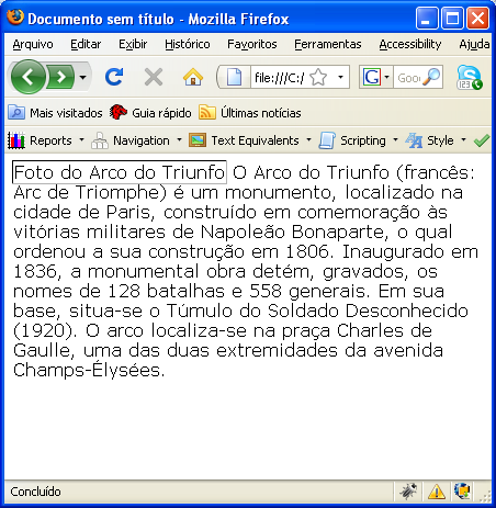 Princípio 1: Perceptível - A informação e os componentes da interface do usuário têm de ser apresentados aos usuários em formas que eles possam perceber.