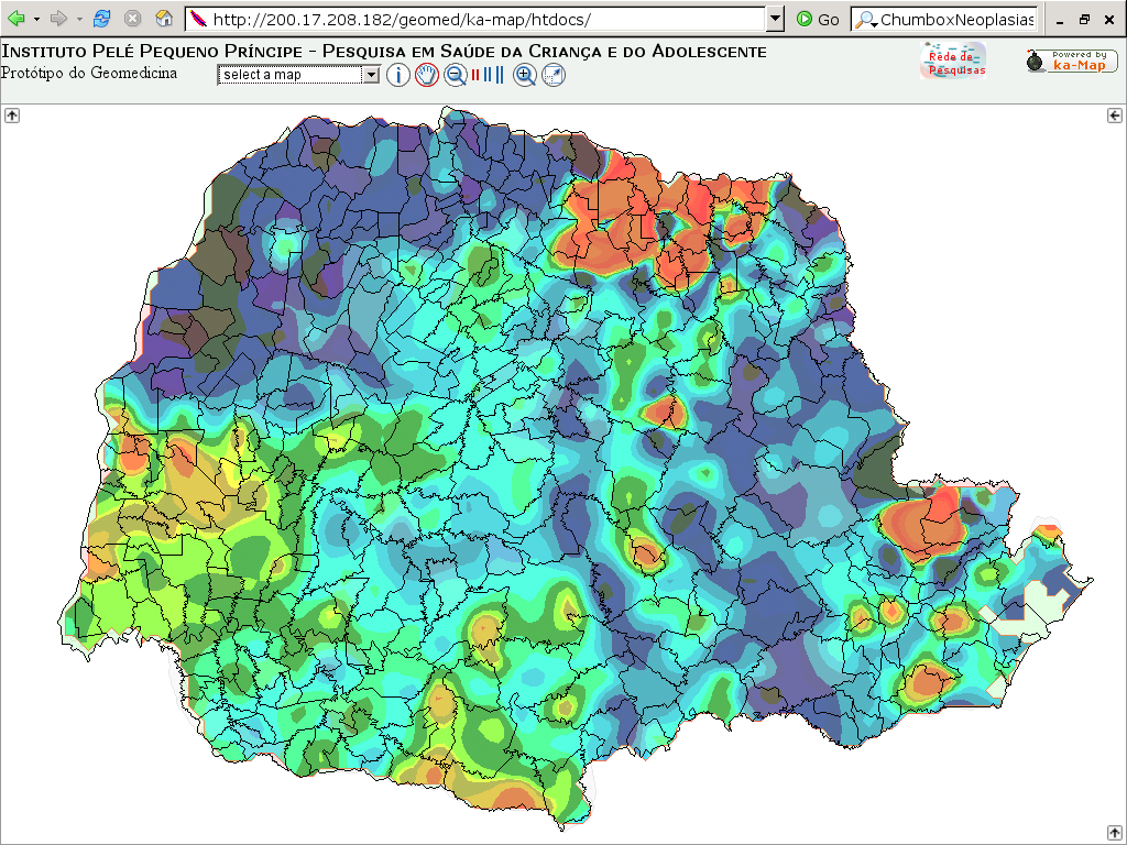 Web Map Services (WMS)8. A figura 4 é uma cmpsiçã imagem satélite btida d serviç mapas d Jet Prpulsin Labratry (JPL) da NASA cm uma camada transparente teres um element químic tectads em águas.