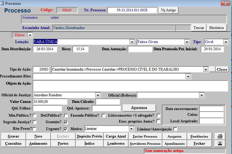 2.2. Registro dos atendimentos no Sistema Apolo O registro dos atendimentos pessoais e por