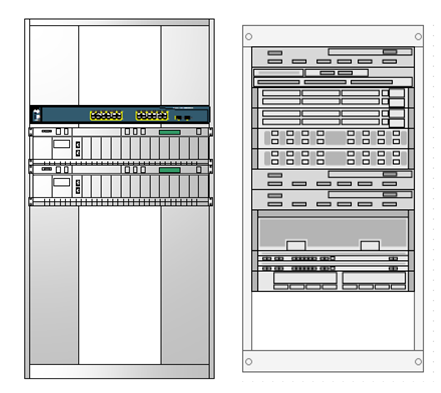 Figura n 17 Racks 01 e 02 - Equipamentos de Telecomunicações e Redes 3.