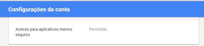 GMAIL VERIFICAR ACESSO A APLICATIVOS MENOS SEGUROS Por padrão o gmal não pode ser configura para enviar email Antes você precisa liberar o acesso a aplicativos menos seguros Siga os passos abaixo