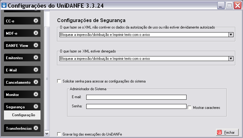 Outra função peculiar do DANFEMon é o monitoramento de uma pasta do HD ou da rede a fim de que, ao detectar novos arquivos XML s de NF-e nessa pasta, o UniDANFE possa ser carregado automaticamente.