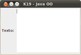 165 SWING 3 4 JPanel panel = new JPanel (); 5 6 JLabel rotulo = new JLabel (); 7 rotulo. settext (" Nome : "); 8 panel. add ( rotulo ); 9 10 JTextField textfield = new JTextField (40) ; 11 panel.