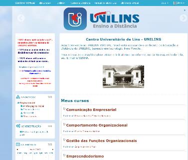 3.3 Login Para acessar o site da UNILINS Virtual, na parte esquerda da página, informe os dados de login e senha e clique no botão Acesso.