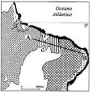 98) (UNIFESP-2005) A respeito deste mapa sobre tráfego aéreo, são apresentadas as quatro afirmações seguintes. Identifique corretamente as zonas I, II e III.