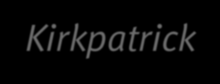 4 níveis de Kirkpatrick: 1º nível (satisfação) - todas as ações presenciais, a distância e nas ações em local que o justifiquem; 2º nível (conhecimentos) - todas as ações a distância e nas restantes