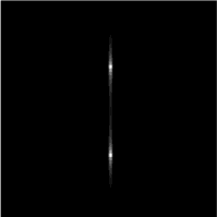 Exemplos de Transformada de Fourier f x, y cos 2 u x, u 0. 1cycles / pixel 0 0 f x, y cos 2 v y, v 0.