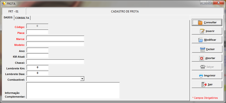 2.5. MOVIMENTAÇÃO PROTOCOLO DE DEVOLUÇÃO 3. GESTÃO DE FROTA Módulo específico para logística de frota, contendo controle de saída, manutenção e inconsistências. 3.1.