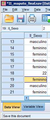 Quando nos socorremos de códigos numéricos para fazer a identificação das variáveis podemos através desta função dar os nomes que pretendemos aos diferentes códigos das variáveis.