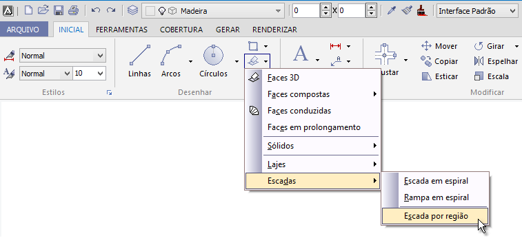 Desenhando escadas 72 APÊNDICE D Desenhando escadas Você poderá criar escadas tridimensionais de muitas formas diferentes.