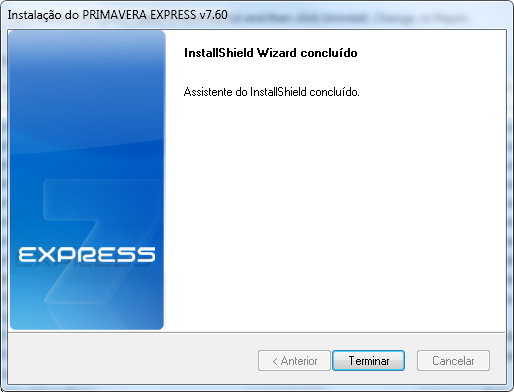 7. Para começar a trabalhar aceda ao programa através do menu Iniciar ( Start ). A instalação do PRIMAVERA EXPRESS v7.