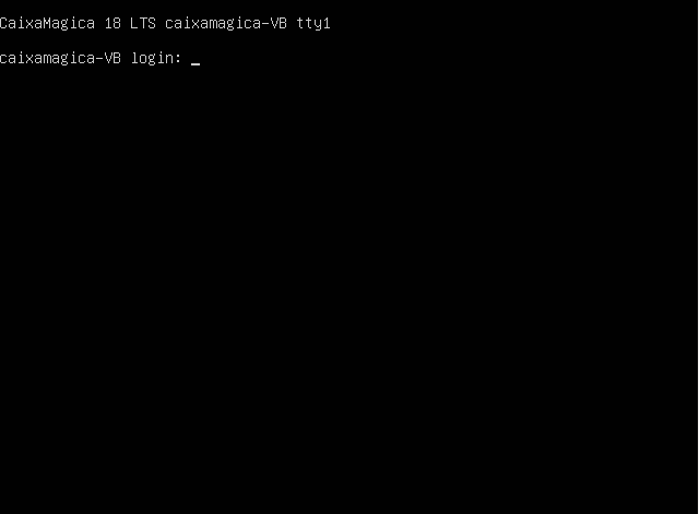 3.Primeira Utilização Para entrar no seu sistema em modo texto, caso esteja em modo gráfico deverá pressionar o conjunto de teclas CTRL+ALT+Fx, sendo x= 1, 2, 3, 4, etc.