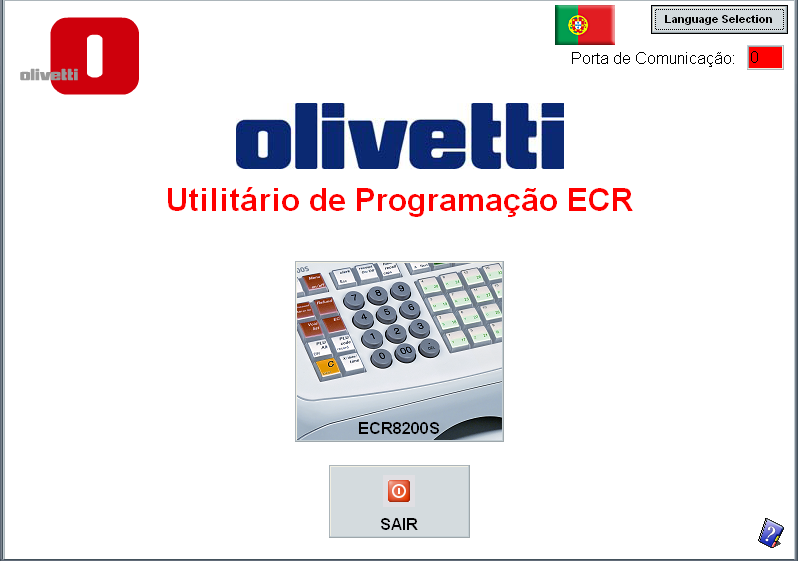 Desinstale o utilitário de software do computador, usando o programa de remoção de software que se encontra no menu Inicio> Todos os programas > Olivetti ECR82x0S>Uninstall Ecr_82x0S, ou então