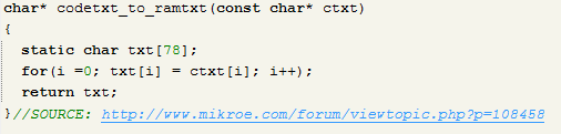 Figura 41: Segunda parte da função RX - Função codetxt_to_ramtxt: Essa função tem por finalidade receber uma string pré-definida e copiar caractere por caractere para uma outra.