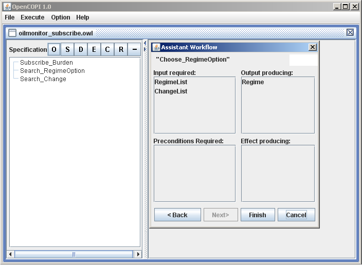 Figura 9. Assistente de criação de workflows parte 2 