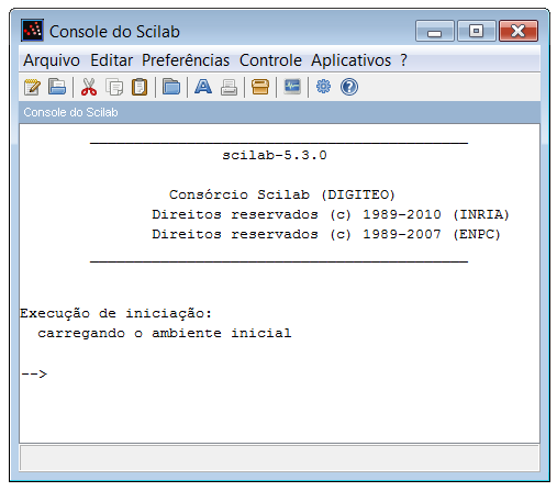 Capítulo1 PRELIMINARES NESTE capítulo serão apresentados o ambiente de trabalho do Scilab e conceitos básicos de programação como variáveis, tipos de dados e expressões aritméticas. 1.