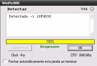Figura 21 Interface principal WinPic800 Os procedimentos para descarregar um ficheiro compilado para uma PIC através do programador, estão descritos nas figuras seguintes. 1º.